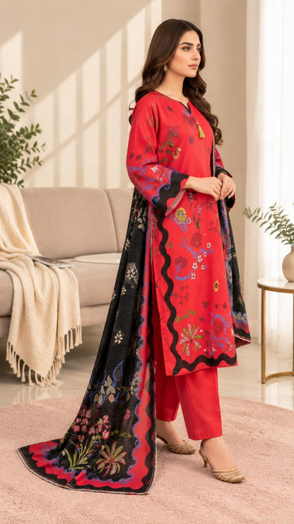 Printed Bana Dora 3PC Lawn