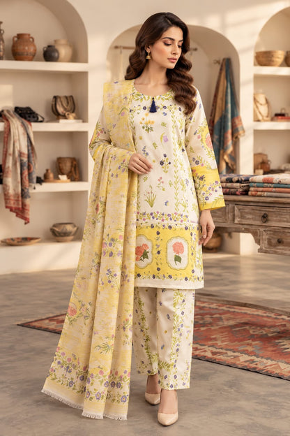 Printed Bana Dora 3PC Lawn