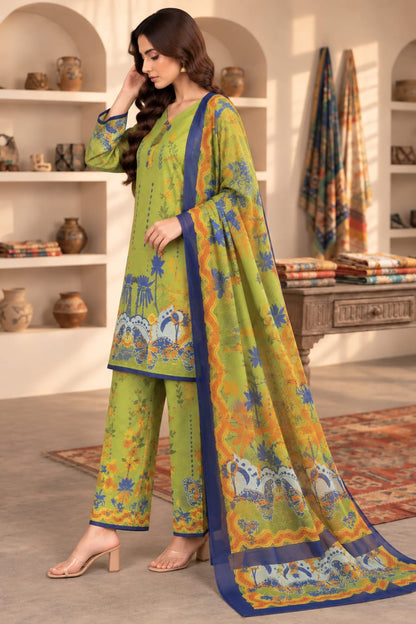 Printed Bana Dora 3PC Lawn