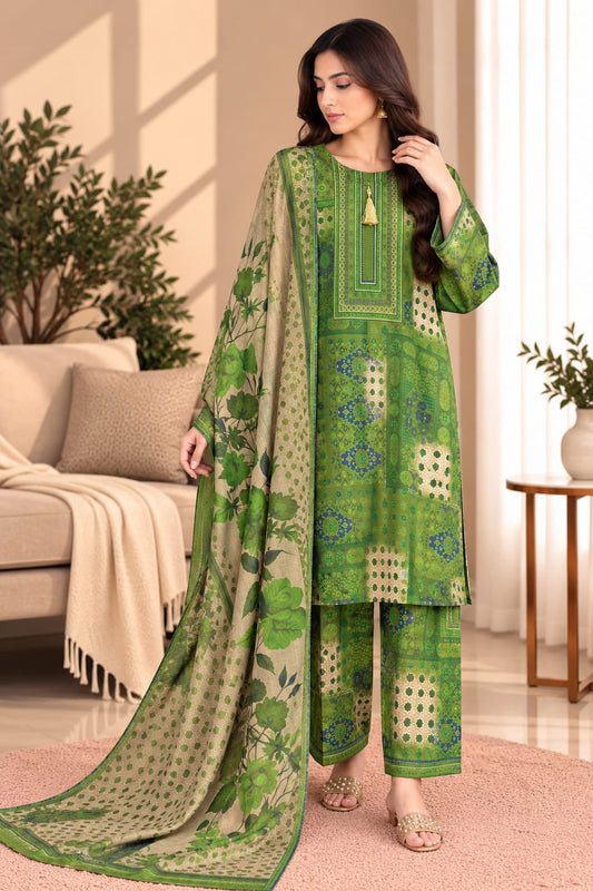 Printed Bana Dora 3PC Lawn
