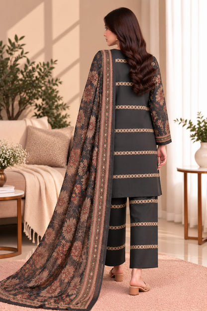 Printed Bana Dora 3PC Lawn