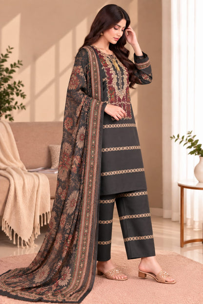 Printed Bana Dora 3PC Lawn