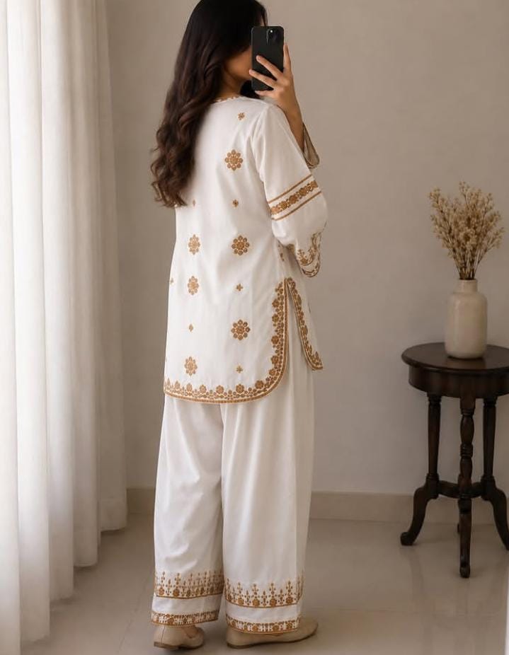 2 PC Farshi Shalwar Dress