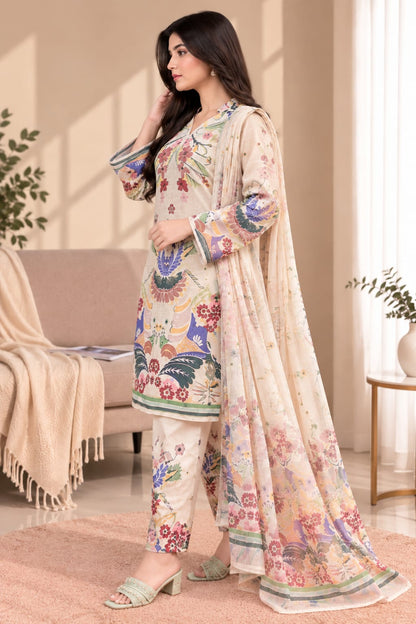 Printed Bana Dora 3PC Lawn