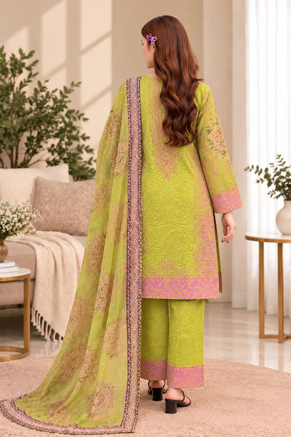 Printed Bana Dora 3PC Lawn