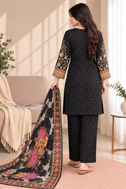 Printed Bana Dora 3PC Lawn