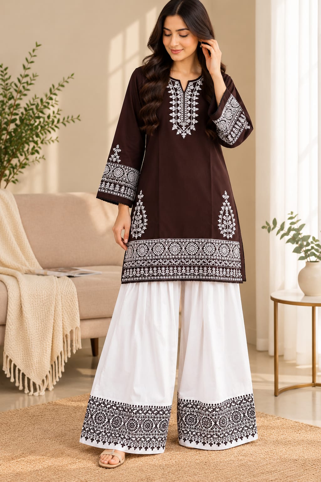 2 PC Farshi Shalwar Dress