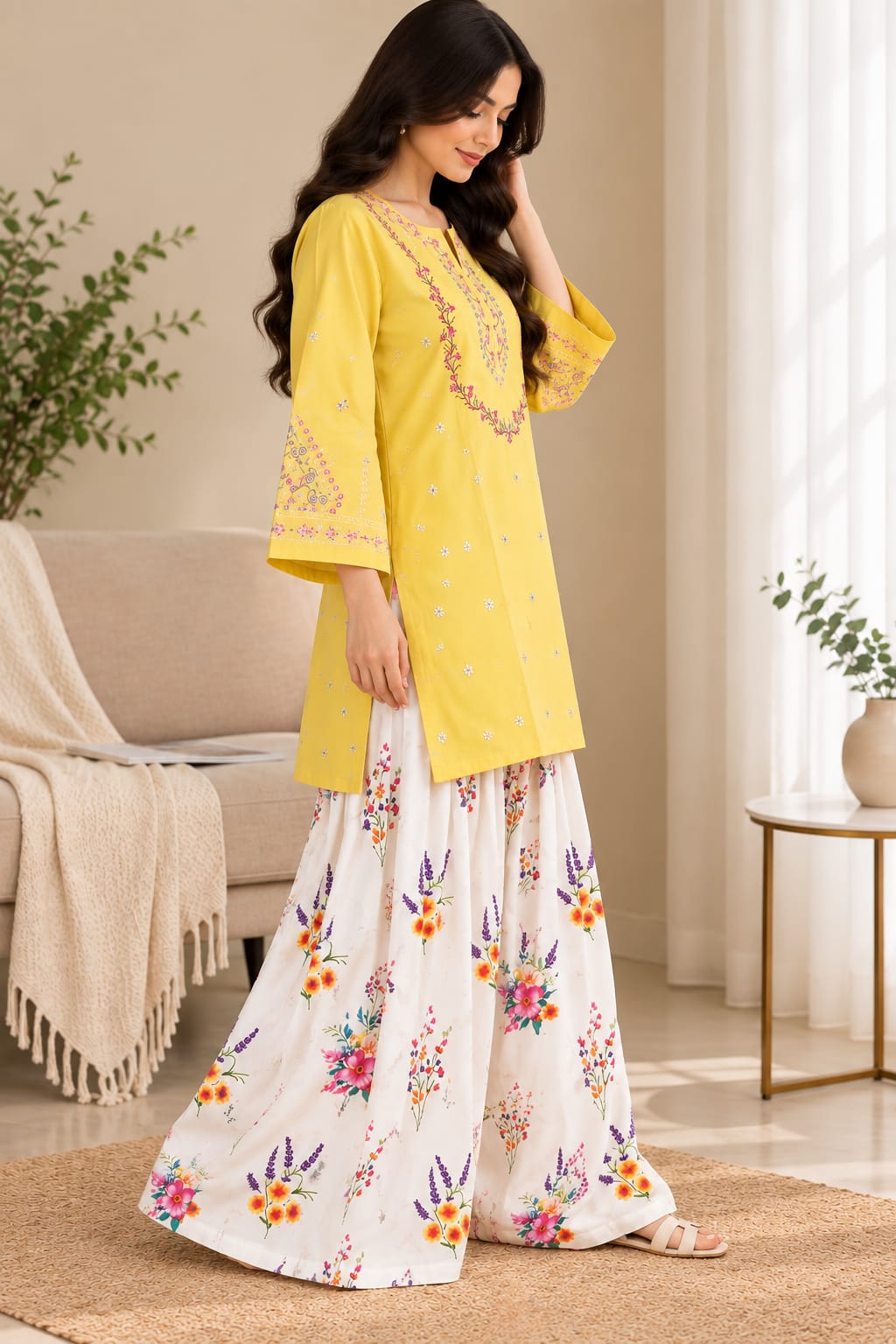 2 PC Farshi Shalwar Dress
