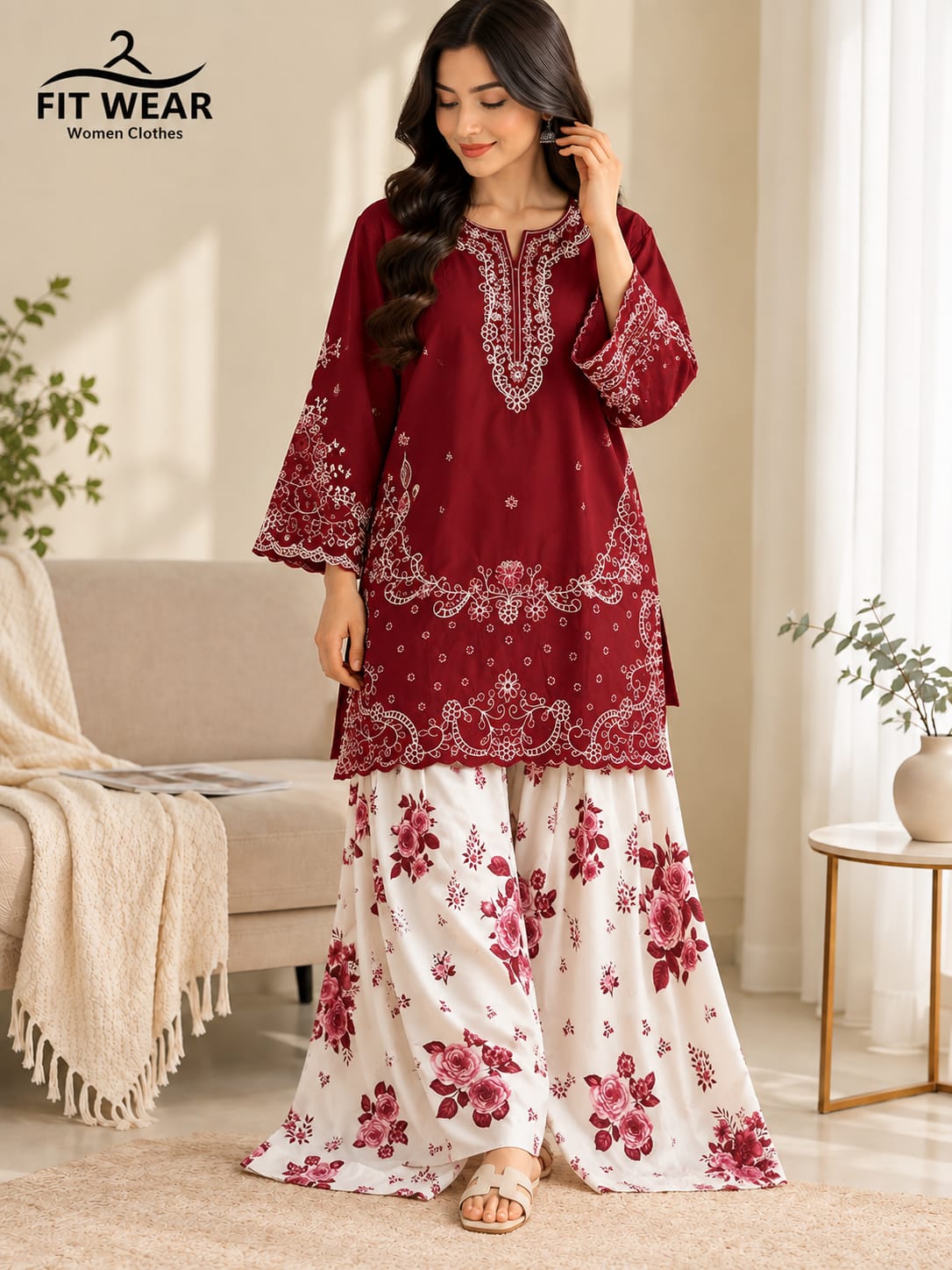 2 PC Farshi Shalwar Dress
