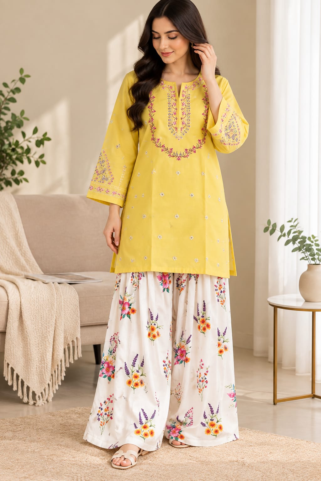 2 PC Farshi Shalwar Dress