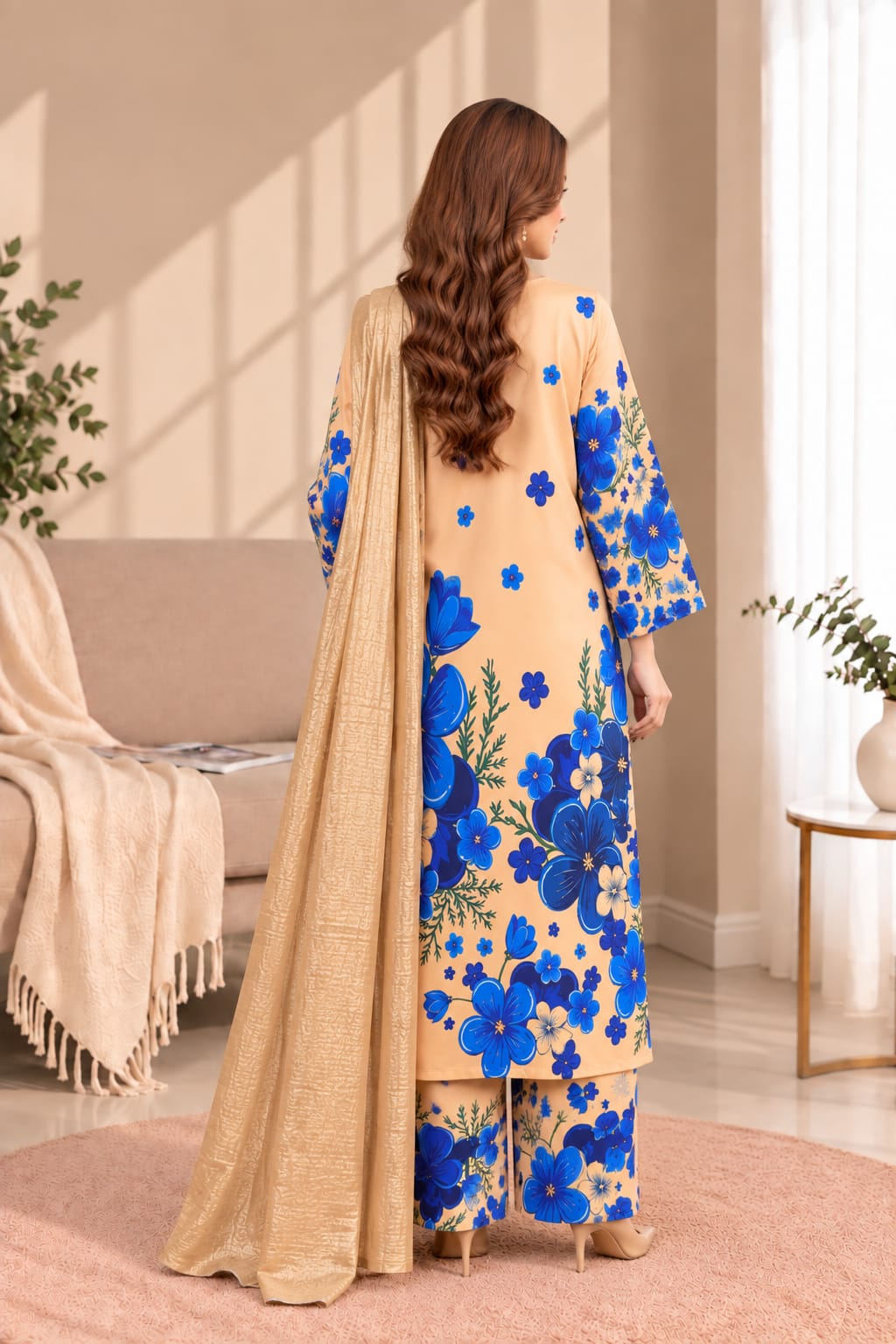 Printed Bana Dora 3PC Lawn