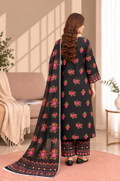 Printed Bana Dora 3PC Lawn